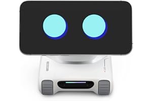 TangibleFuture LOOI Robot – AI Desktop Companion with ChatGPT Voice Interaction, Memory, Personality, Gesture & Face Recognition, Emotional Support, and 10W Wireless Charging (Starlight White)