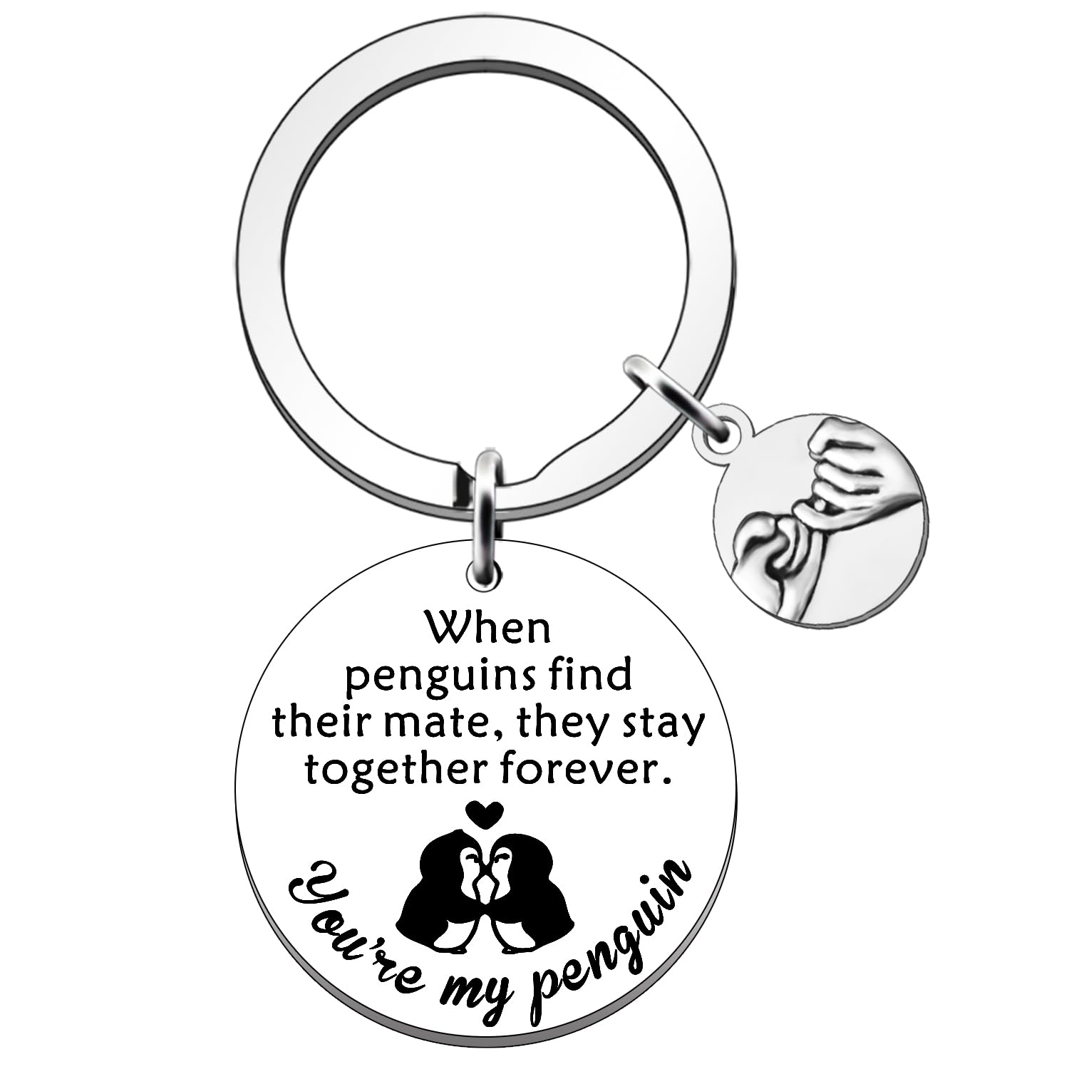 JETTOP Valentines for Him Her Boyfriend Girlfriend Wife Penguin Gifts Keyring Gifts for Husband Birthday Anniversary for Him Her I Love You Gifts You Are My Penguin