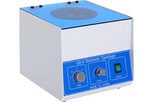 KEARIXM Desktop Electric Centrifuge Machine 4000RPM with Timer & Speed Control, 60W 6×50ml Capacity Lab Benchtop Centrifuge for Medical Laboratory, Plasma PRP Blood Separation, 110V with Safety Protection