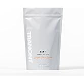 Tranont Zest Energizing Focus Blend | Roasted Peach Lemonade Energy Powder | Gluten-Free, Sugar-Free with Green Tea L-Theanine, Vitamins &amp; Antioxidants for Energy, Focus, and Health | 15 Sticks