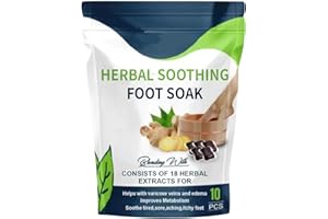 Ginger Foot Bath Packs, Herbal Soothing Foot Bath Packs, Ginger Saffron Foot Bath Powder Foot Soak Powder