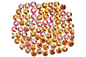 MASSIVE BEADS 1500 Pieces Hot Fix Glass Flatback Rhinestones HotFix Round Crystal Gems (Golden Sun, SS16)