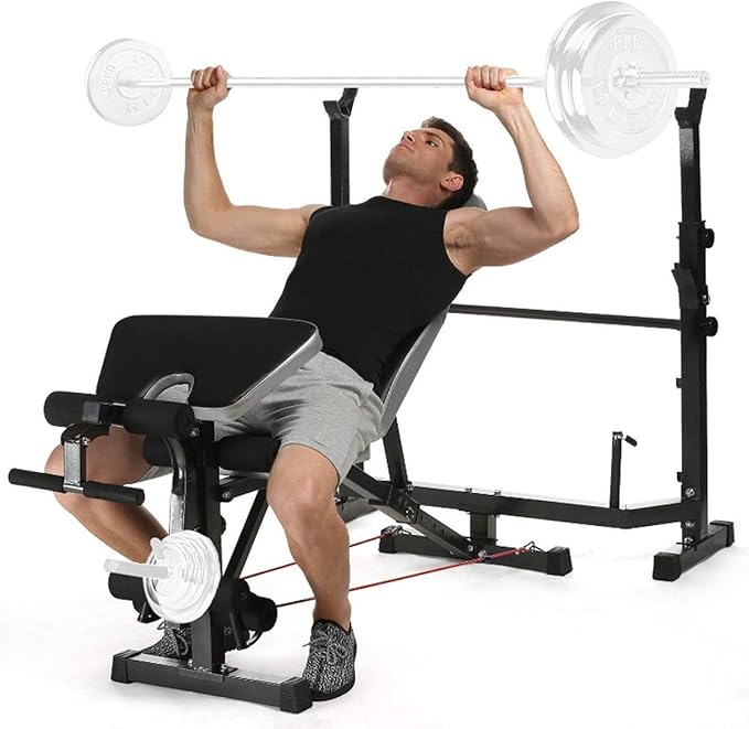 Weight Bench, Bench Press Set Leg Developer for Weight