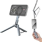 Magnetic Phone Tripod Mount,Aluminium Mini Tripod Pocket Cell Phone Stand with Cold Shoe Mount, 1/4" Screw & Foldable Hook Compatible for iPhone 12/13/14/15/16 & MagSafe Cases