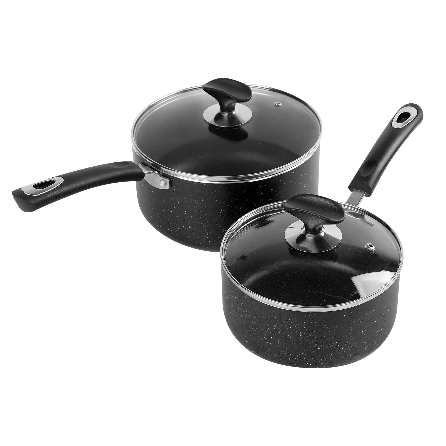 Photo 1 of *USED*
RATWIA Nonstick Saucepan Set - 2 Quart and 3 Quart,Ultra Non Stick Sauce Pan Small Pot with Glass Lid,Great for Home Kitchen Restaurant,Black