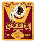 NFL Washington Redskins Marque Printed Fleece Throw, 50-inch by 60-inch