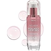 Serenity Dew Collagen & Peptides Face Serum - Dermatologist Tested Anti-Aging Korean Skin Care - Firms Hydrates Improves Skin Tone - Clean Vegan Beauty Formula - 1.69 Fl Oz