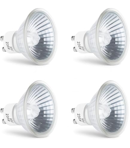 GU10 Halogen Light Bulbs 50W 120V MR16 Bulb With Glass Cover,Dimmable GU10 C Halogen Light Bulbs