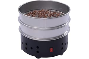 2 Tier Coffee Bean Cooler 110V Electronic Bean Cooling Machine with 304 Stainless Steel Mesh 1.3Lbs Big Capacity Coffee Roast