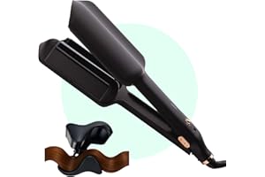 MINT Double Barrel Mermaid Hair Waver for Long Hair | Ionic Deep Waver Hair Tool Creates Volume & Large Beach Waves | Wave Cr