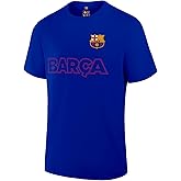 Icon Sports Barcelona FC Soccer Tee - Officially Licensed Unisex Adult Cotton Short Sleeve T-Shirt 119 Blue XL