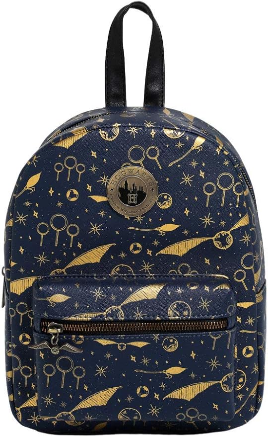 Harry Potter Navy & Gold Quidditch Mini Backpack Amazon