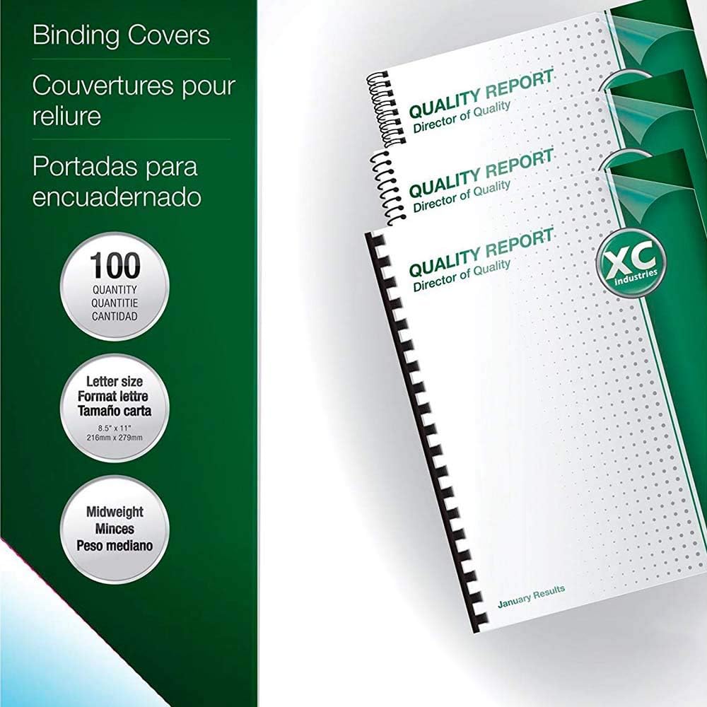 Fellowes Binding Presentation Covers, 8mil, Letter, 100 Pack, Clear (52089) : Fellowes Presentation Covers : Office Products