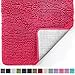 Gorilla Grip Bath Rug 44x26, Thick Soft Absorbent Chenille, Rubber Backing Quick Dry Microfiber Mats, Machine Washable Rugs for Shower Floor, Bathroom Runner Bathmat Accessories Décor, Hot Pink