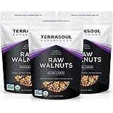Terrasoul Superfoods Organic Raw Walnuts, 1 Lb (Pack of 3) - Chandler Variety | Fresh | Light Color