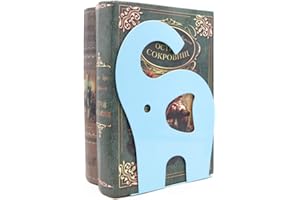 Cute Cartoon Elephant Shape Nonskid Metal Bookends for Kids Gift Decoration (Light Blue)