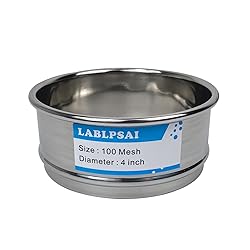 LABLPSAI 100 Mesh Lab Sieves 4" Diameter 304