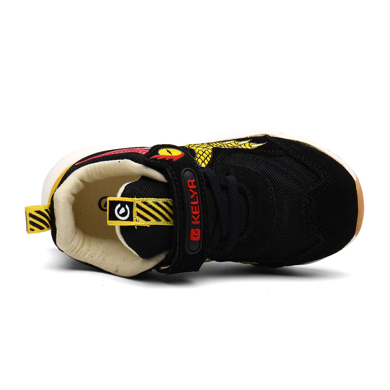 KELYR Little Kids Running Sport Shoes for Boys Sneakers Black