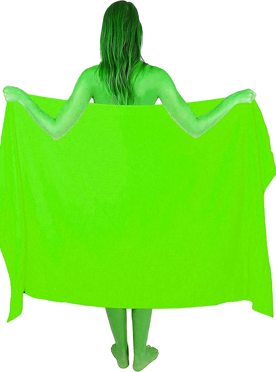Textile Do Extra Large Super Jumbo Bath Sheet Towel 100% Egyptian Cotton XL Bath Sheets(100 x 200 cm-600 GSM) (Lime Green)