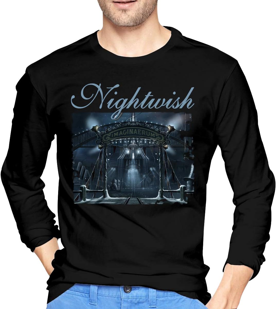 JeremiahR Mens Nightwish Imaginaerum Long Sleeve T-Shirts Black