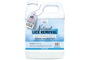 33RD PARALLEL SOAP CO. Safe Natural Lice Treatment for Kids & Adults | Gentle, Non-Irritating Lice Shampoo That Kills Eggs and Lice on All Hair Types | Dimethicone Safely Suffocates | 32oz Treats 3-5 People