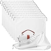 HJZHII 10 Pcs Dust Bags for Purses and Handbags, Silky Satin Dust Cover Dustproof Drawstring Bag White Travel Storage Pouch for Handbag Purse Shoes Boots 19.6 × 15.7 Inch
