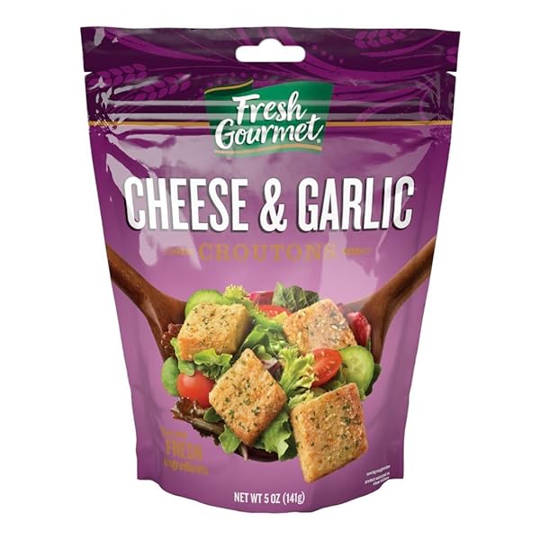 FRESH GOURMET PREMIUM CROUTONS | CHEESE & GARLIC...