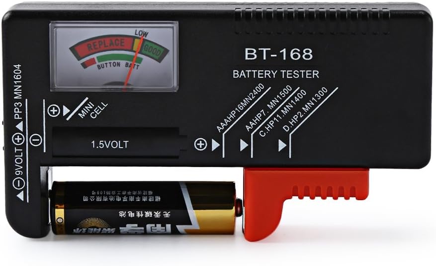 BT-168 Battery Tester For 9V 1.5V Button Cell AAA AA C D AG Universal Battery Capacity Tester Checker Diagnostic-tool