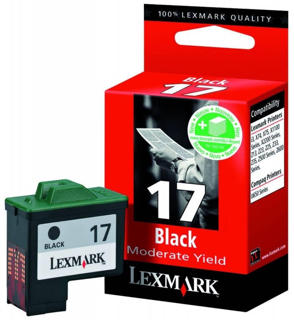 Lexmark 17 Black Ink Cartridge (Moderate Yeild)