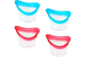 WY LIGHTING LEVEL 4Pcs Eye Wash Cup Eye Wash Bath Kit Silicone Eye Cleaning Cup for Eye Rinse Portable Eye Care Tool Eye Cleaner for Quick Relief Tired Eyes Cleaning Eye Dust Makeup Irritants