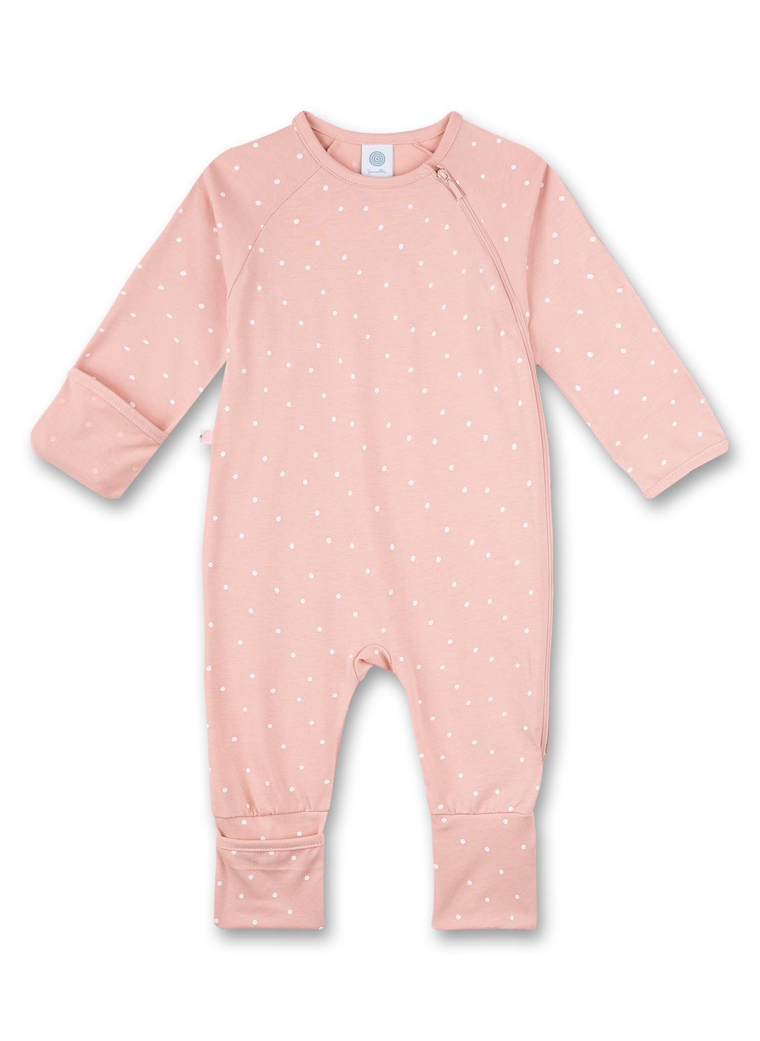 Sanetta Baby_Girl's Strampler rosa Baby Clothes, Baby Clothing Toddler Sleepers, Silver Pink, 0-3 Months