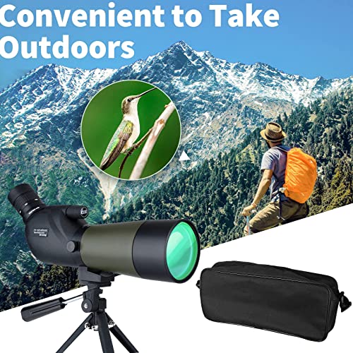 Gosky 2060x60 HD Spotting Scope with Tripod, Carrying Bag and Scope