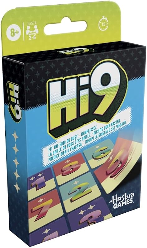 Hi9 Kartenspiel - unterhaltsame Familienspiele für Kinder, Teenager, Tweens und Erwachsene - leicht erlernbare strategische Kartenspiele - 2-6 Spieler - 15 Min. - ab 8 Jahren