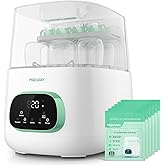 MOLWAY【Upgraded】Baby Bottle Washer, Sterilizer and Dryer, All-in-One Pro Cleaning Machine for Bottles, Pump Parts & Baby Esse