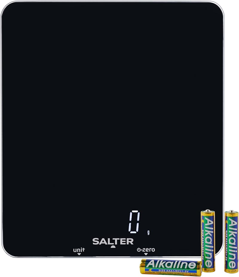 Salter Phantom Electronic Kitchen Scale 5kg Add & Weigh Tare Aquatronic Hidden