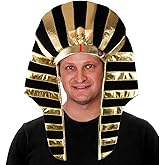 Tigerdoe Pharaoh Hat - Egyptian Headpiece - King Tut Costume - King Pharaoh Costume