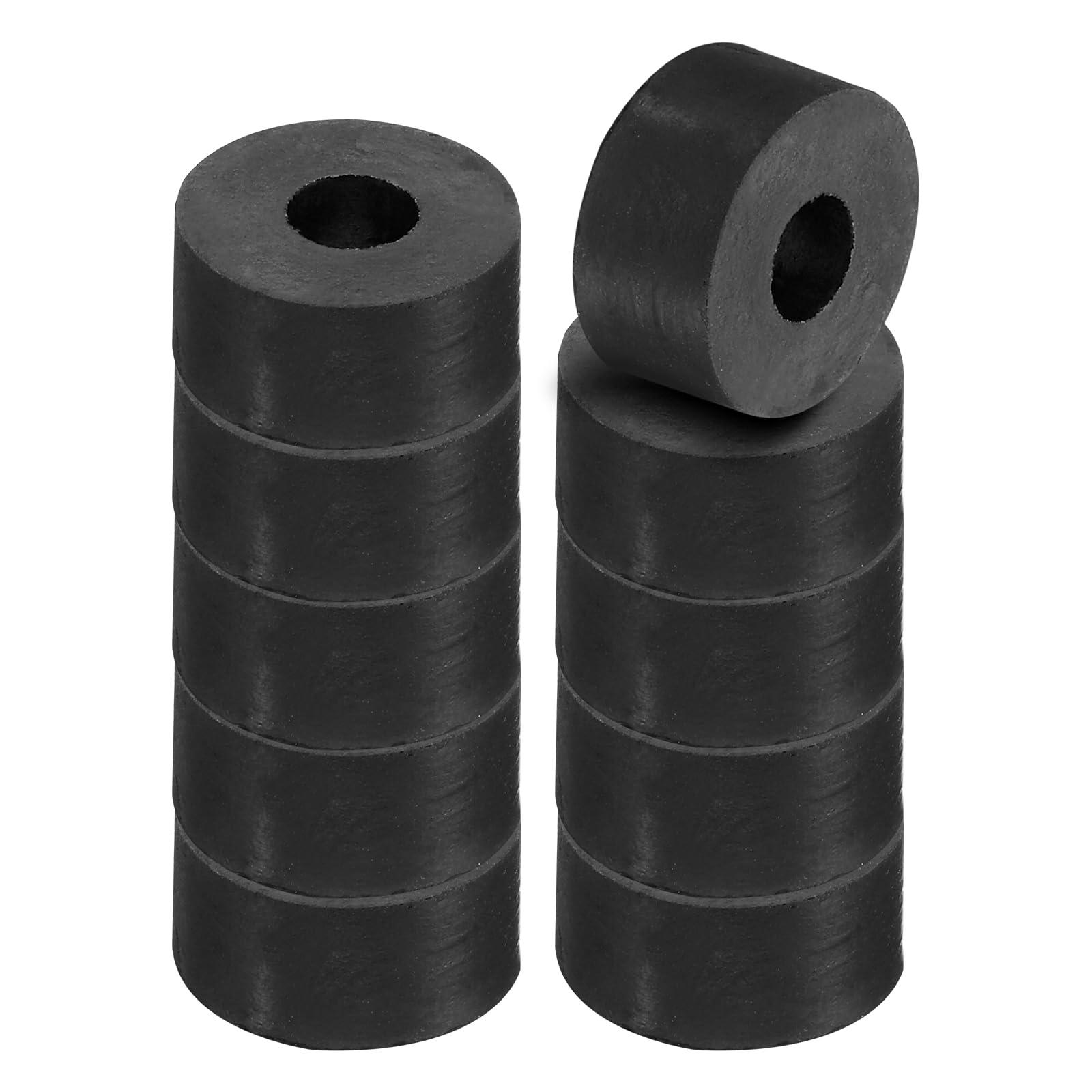 PATIKIL Multi Purpose Rubber Spacer, 20 Pcs 0.8"OD 0.31"ID 0.4"Thickness Neoprene Round Anti-Vibration Isolation Pads Isolator Rubber Bushings Spacer Washer for HVAC Bolts Car Accessories