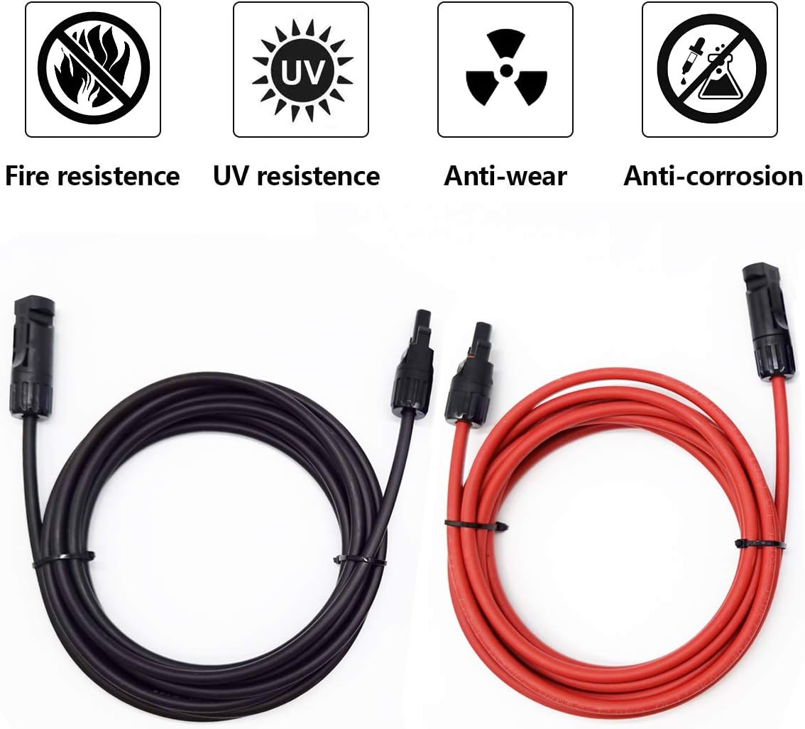 Solar Wind Power Parts Accessories Bangckier 10awg Solar Extension Cable Wire With Female And Male Connector Mc4 Extension Cable Connectors Solar Panel Adaptor Cable 10 Ft Tools Equipment