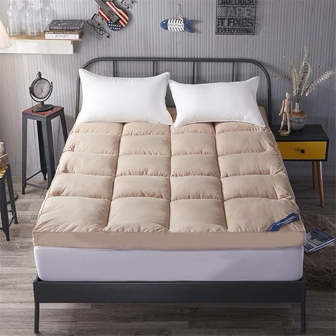 Thicken blue Mattress Topper Pad Threedimensional Feather Velvet