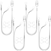 YorkSound Set of 4 Hearing Aid Clips, Adjustable Hearing Aid Holder String Anti-Lost BTE Clip with Storage Travel Case, Heari