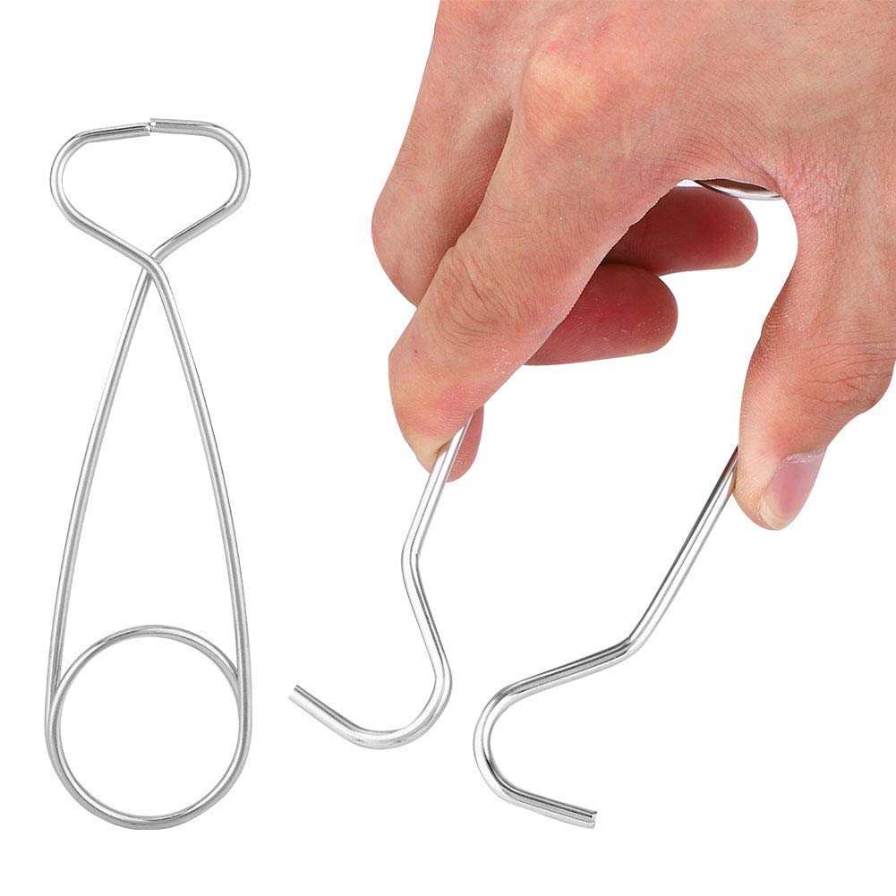 Alomejor fishing pliers,Stainless Steel durable fish mouth spreader,carp fishing tools,2Pcs jaw opener for anglers outdoor lake river fishing