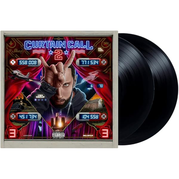 Eminem CURTAIN CALL 2 LPレコードOrange Vinyl EMINEMB_1024x1024.png?v=1658244060