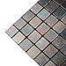 Royllent Modern Matel Aluminum Mosaic Bursh Type Peel&Stick Tiles Kitchen Decoration Backsplash Accent Wall Tv&Sofa Background Bathroom Wall 1 Sq.ft (Rainbow)
