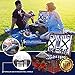 4 Person Wicker Picnic Basket | Deluxe Woven Willow Vintage Picnic Baskets |Extra-Large 22 X 15 - Porcelain Plates, Real Glass Wine Glasses, Stainless Steel Silverware, Opener - Free Cold Storage Bag