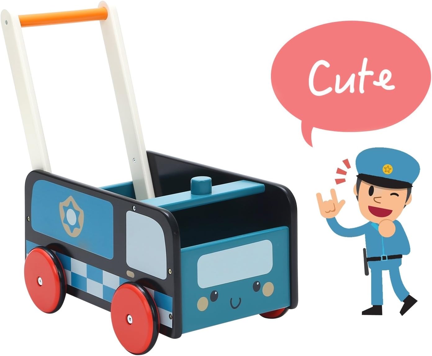 police car baby walker