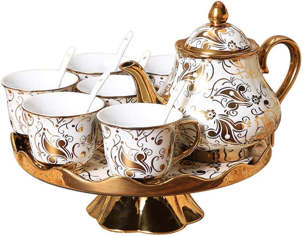 ADSE Teesets Für Erwachsene, Einschließlich 6 Stück Teetasse Und Löffel