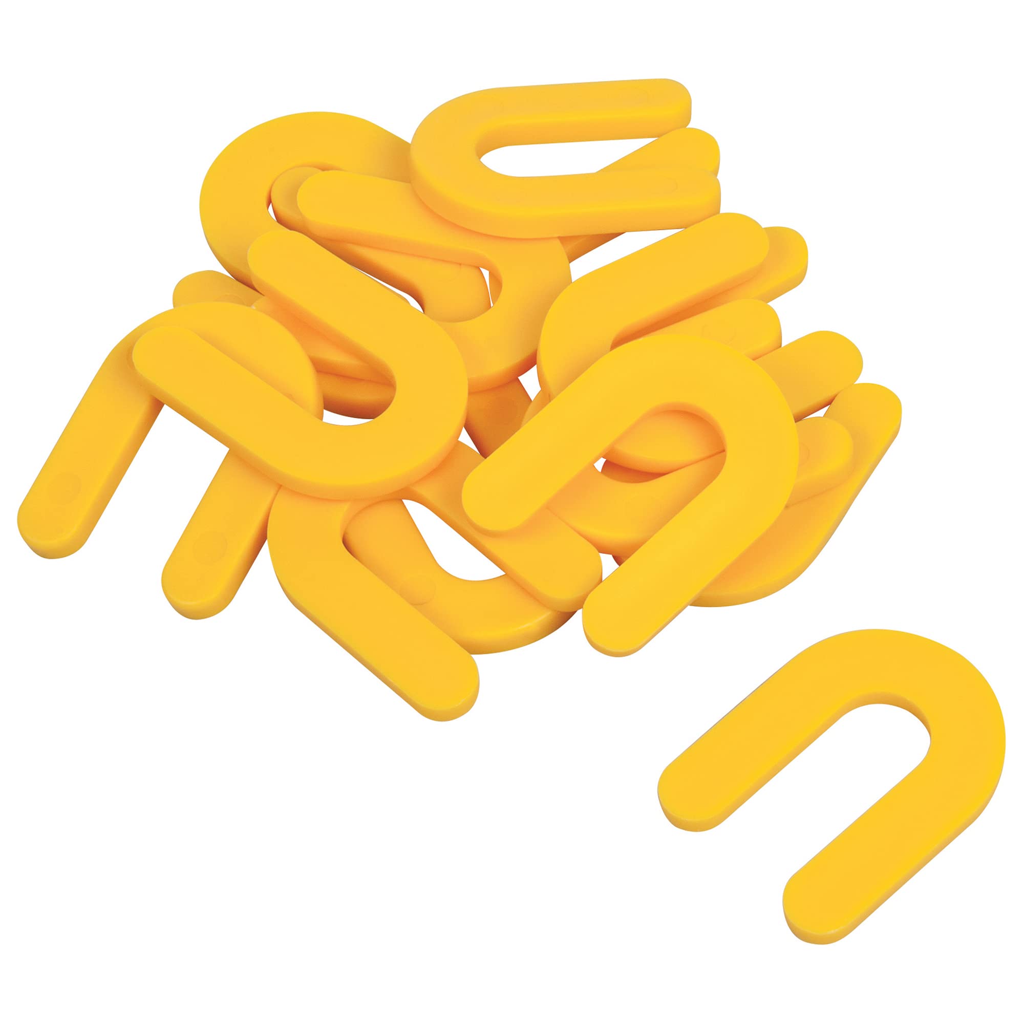 Brutus 99802BR Pail of 100 Horseshoe Shim Tile Spacers, 3/16-Inch, Yellow, Sq Ft