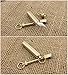 Cevinee trade; Mini Brass Spark Wheel Fire Starter and Waterproof Tinder Container, Portable One-hand Opreation Emergency Survival Set