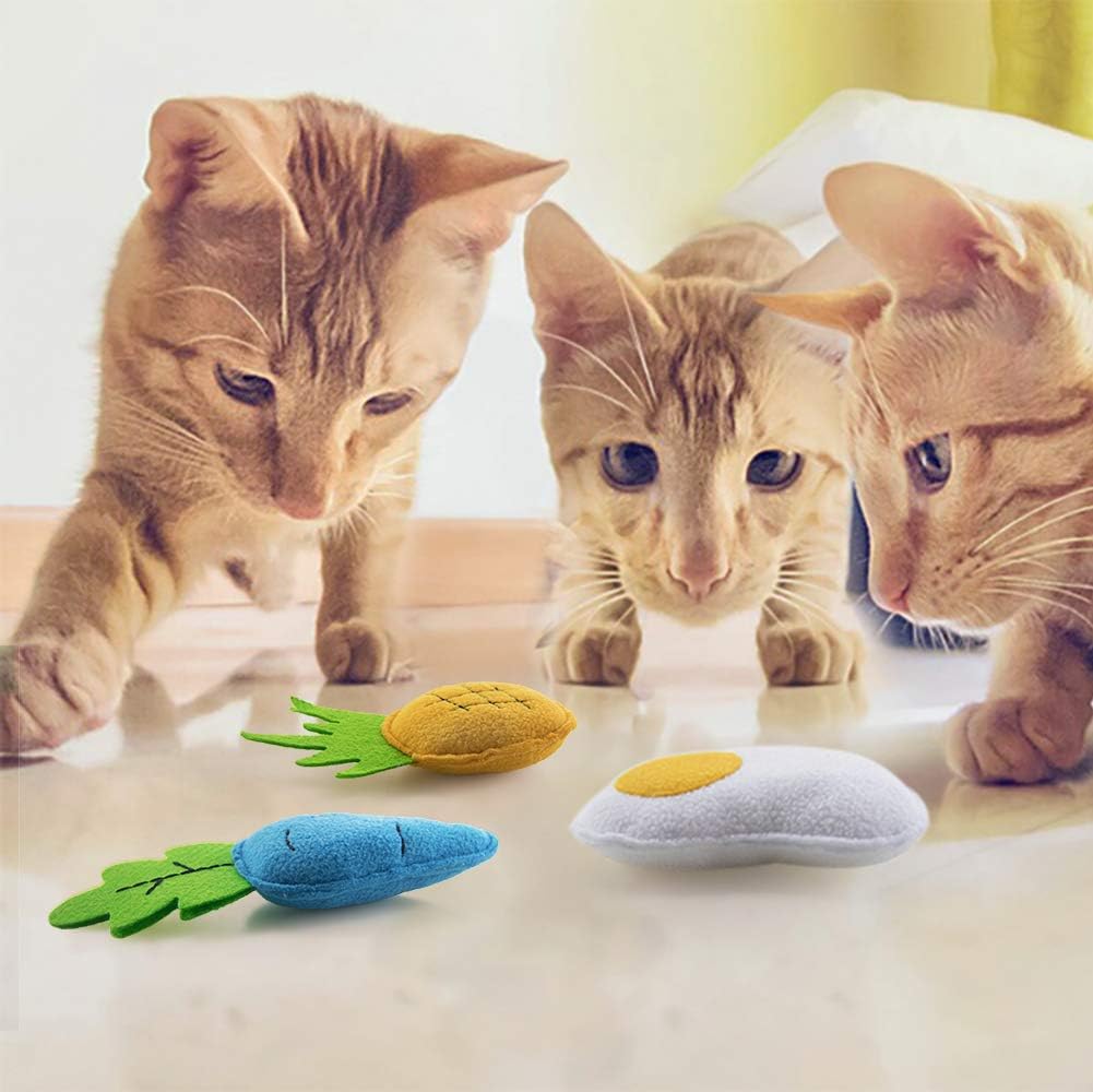 AWOOF Catnip Toys for Indoor Cats, Natural Catnip Kitten Toys Cat Toys Set : Pet Supplies