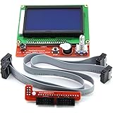 BIQU LCD 12864 Version Graphic Smart Display Controller Module with Adapter and Cable for RAMPS 1.4 Reprap 3D Printer Kit